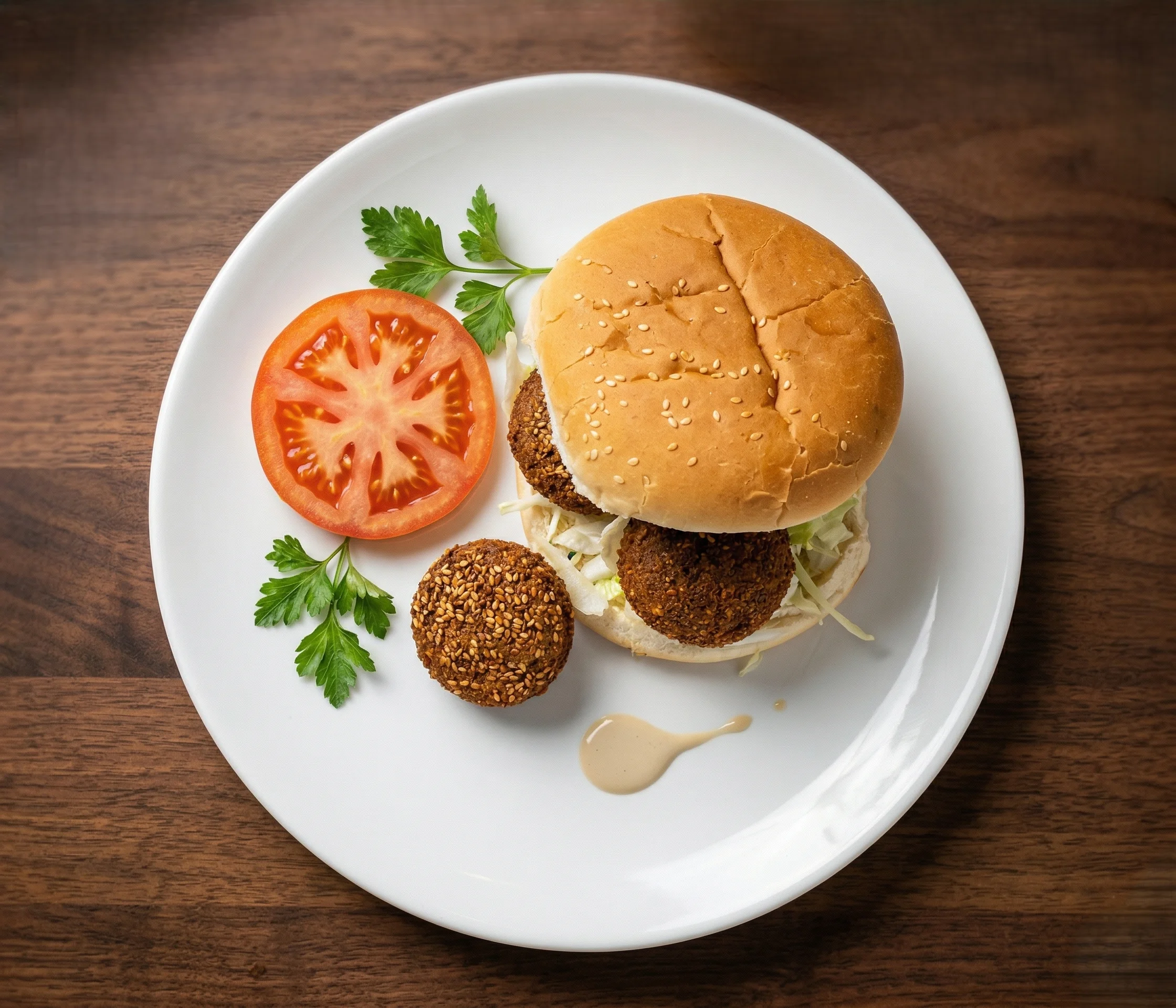 House-made falafel platter at Empire Shawarma Calgary NW