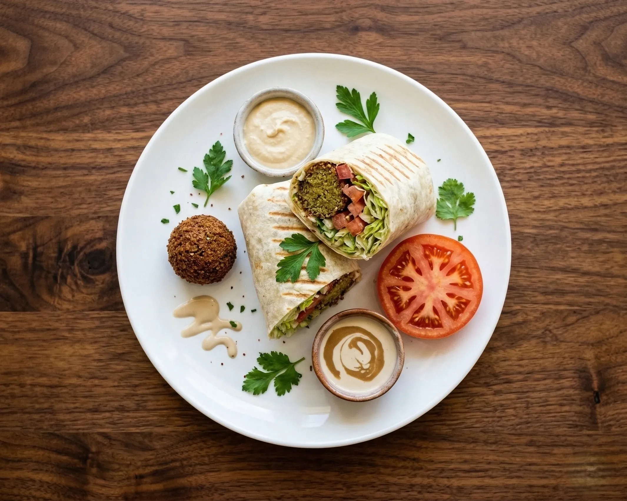Potato wedges with garlic sauce at Empire Shawarma Calgary NW